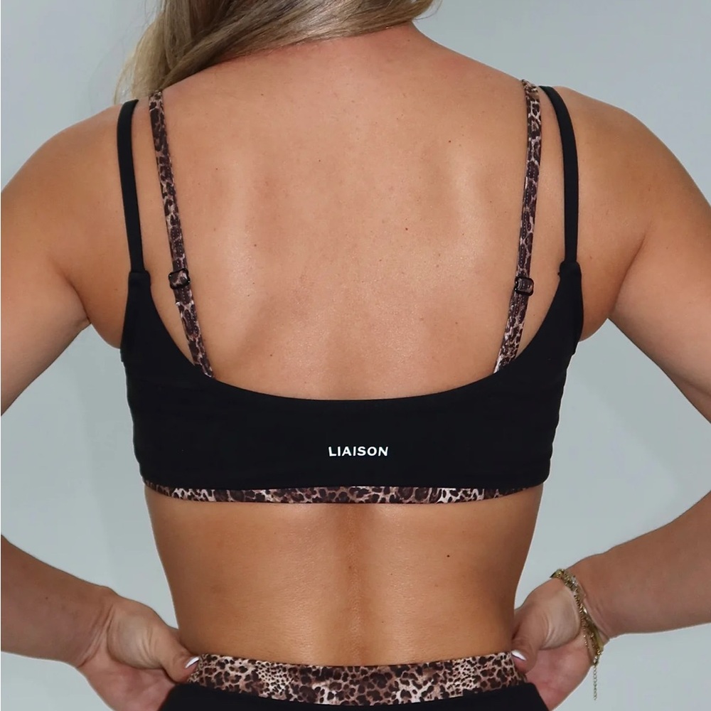 LIASON THE LABEL WILDSIDE LAYERED BRA AND LEGGING - Picture 2 of 7